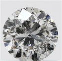 0.70 Carats, Round with Good Cut, I Color, I2 Clarity and Certified by GIA