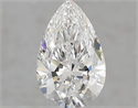 1.50 Carats, Pear E Color, IF Clarity and Certified by GIA