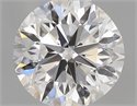 0.41 Carats, Round with Very Good Cut, D Color, IF Clarity and Certified by GIA