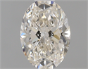 0.42 Carats, Oval J Color, VVS2 Clarity and Certified by GIA
