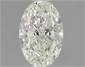 0.60 Carats, Oval J Color, SI1 Clarity and Certified by GIA