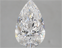 3.03 Carats, Pear D Color, FL Clarity and Certified by GIA
