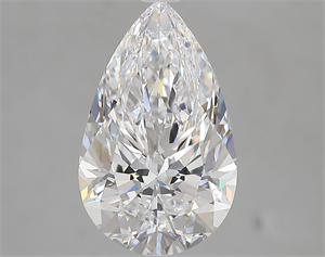 Picture of 3.03 Carats, Pear D Color, FL Clarity and Certified by GIA