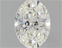 0.61 Carats, Oval J Color, VVS2 Clarity and Certified by GIA