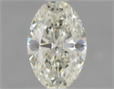 0.60 Carats, Oval K Color, SI2 Clarity and Certified by GIA