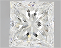 1.51 Carats, Princess H Color, VVS1 Clarity and Certified by GIA