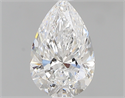 0.60 Carats, Pear E Color, VS2 Clarity and Certified by GIA