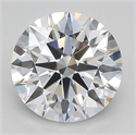 Lab Created Diamond 2.10 Carats, Round with ideal Cut, E Color, vvs2 Clarity and Certified by IGI