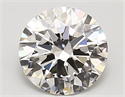 Lab Created Diamond 1.93 Carats, Round with ideal Cut, F Color, vvs2 Clarity and Certified by IGI