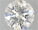 0.70 Carats, Round with Excellent Cut, J Color, VVS2 Clarity and Certified by GIA