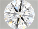 Lab Created Diamond 2.05 Carats, Round with ideal Cut, D Color, vs1 Clarity and Certified by IGI
