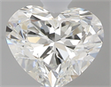 0.51 Carats, Heart I Color, VS1 Clarity and Certified by GIA