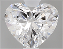 0.40 Carats, Heart D Color, VS1 Clarity and Certified by GIA