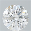 Lab Created Diamond 1.78 Carats, Round with Excellent Cut, E Color, VS1 Clarity and Certified by IGI