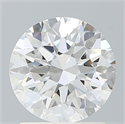 Lab Created Diamond 1.54 Carats, Round with Excellent Cut, E Color, VVS2 Clarity and Certified by IGI