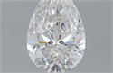 0.90 Carats, Pear F Color, I1 Clarity and Certified by GIA