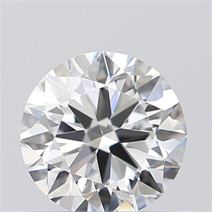 Picture of 0.45 Carats, Round with Excellent Cut, D Color, IF Clarity and Certified by GIA