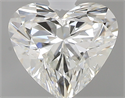 0.52 Carats, Heart I Color, VVS2 Clarity and Certified by GIA