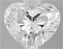 0.40 Carats, Heart F Color, VS1 Clarity and Certified by GIA