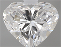 0.41 Carats, Heart E Color, VVS1 Clarity and Certified by GIA