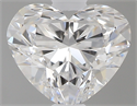 0.44 Carats, Heart E Color, VVS2 Clarity and Certified by GIA