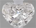 0.40 Carats, Heart F Color, VVS1 Clarity and Certified by GIA