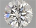 0.53 Carats, Round with Excellent Cut, I Color, VS1 Clarity and Certified by GIA