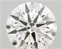 Lab Created Diamond 1.84 Carats, Round with ideal Cut, D Color, vvs2 Clarity and Certified by IGI