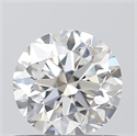 0.70 Carats, Round with Very Good Cut, E Color, IF Clarity and Certified by GIA
