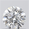 0.45 Carats, Round with Excellent Cut, F Color, SI1 Clarity and Certified by GIA