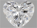 0.44 Carats, Heart D Color, VS1 Clarity and Certified by GIA