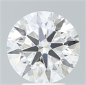 Lab Created Diamond 4.05 Carats, Round with Ideal Cut, F Color, VS1 Clarity and Certified by IGI