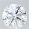 Lab Created Diamond 5.29 Carats, Round with Ideal Cut, F Color, VS1 Clarity and Certified by IGI