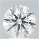 Lab Created Diamond 3.01 Carats, Round with Ideal Cut, F Color, VS1 Clarity and Certified by IGI