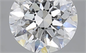 2.00 Carats, Round with Excellent Cut, D Color, I1 Clarity and Certified by GIA