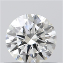 0.43 Carats, Round with Excellent Cut, H Color, VS1 Clarity and Certified by GIA