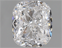 0.81 Carats, Cushion D Color, VVS1 Clarity and Certified by GIA