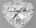 0.52 Carats, Heart D Color, IF Clarity and Certified by GIA