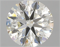 0.75 Carats, Round with Excellent Cut, K Color, IF Clarity and Certified by GIA