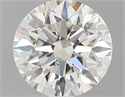 0.74 Carats, Round with Excellent Cut, I Color, IF Clarity and Certified by GIA