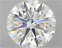 0.70 Carats, Round with Excellent Cut, G Color, SI1 Clarity and Certified by GIA