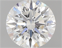 0.76 Carats, Round with Excellent Cut, F Color, VS1 Clarity and Certified by GIA