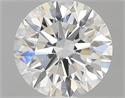 0.82 Carats, Round with Excellent Cut, H Color, VS2 Clarity and Certified by GIA