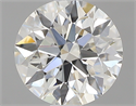 0.72 Carats, Round with Excellent Cut, G Color, VVS2 Clarity and Certified by GIA