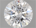 0.40 Carats, Round with Excellent Cut, D Color, VVS2 Clarity and Certified by GIA