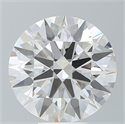 Lab Created Diamond 8.42 Carats, Round with Ideal Cut, G Color, VS2 Clarity and Certified by IGI