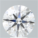 Lab Created Diamond 5.18 Carats, Round with Ideal Cut, F Color, VS1 Clarity and Certified by IGI