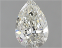 0.70 Carats, Pear J Color, IF Clarity and Certified by GIA