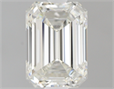0.66 Carats, Emerald J Color, VVS2 Clarity and Certified by GIA