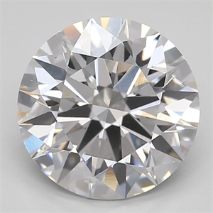 Picture of Lab Created Diamond 2.44 Carats, Round with ideal Cut, F Color, vs2 Clarity and Certified by IGI